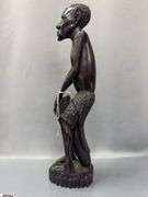 Numbered Carved African Figure *Damage to Arm 17.5" Tall