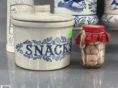 Blue and White Hanging Crocks, Enameled Pot, Snacks Crocks, Pickled Butts