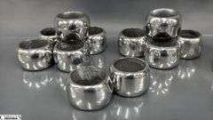Pewter and Silver Plated Napkin Rings