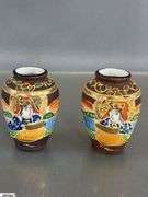 Asian Influence Wall Pockets and Mini Vases