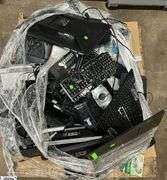 Pallet of Computer Related Electronics, Monitors, Keyboards, Phone,