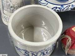 Blue and White Hanging Crocks, Enameled Pot, Snacks Crocks, Pickled Butts