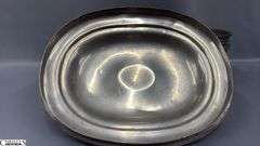 James Dixon and Sons Pewter Oval Tureen, Has Marking 11x8.5"