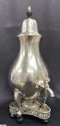 Dutch Royal Holland Pewter Coffee Urn / Samovar with Burner and Tray 18"