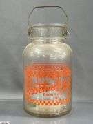 Southwestern Milk Company, Schaefer Dairy Gallon Jugs, Pollards, Hoosier and MBS Indianapolis Milk Jars, Tallest 10.5"