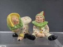 Clown Collectibles, and Figurines Marked Japan, Hong Kong, Music Boxes, Planter, Tallest 10"