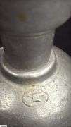 4pcs Pewter Candle Holders and Bud Vase, Tallest 7"