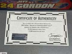 2 Jeff Gordon Collectible Stock Cars - 11" approx of largest