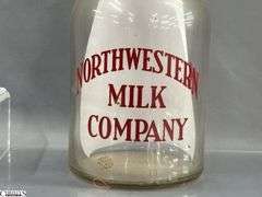 Southwestern Milk Company, Schaefer Dairy Gallon Jugs, Pollards, Hoosier and MBS Indianapolis Milk Jars, Tallest 10.5"