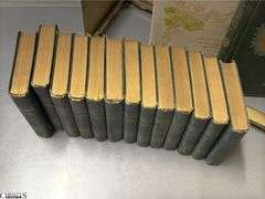 Antique Book Volumes - Riley Child Rhymes, Shakspeare, Immortality of the Soul - Earliest date 1905 - w/ Brass Book Stand