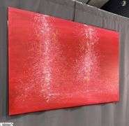 Samuel Tinoco Trees #48, Red Background, Acrylic Painting on Canvas 36x56"