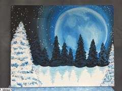 10 Canvas Party Paintings 16x20" Winter and Holiday Themes