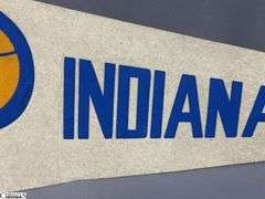 3 Basketball Pennants.  Indianapolis Pacers, 1999/2000 Conseco Fieldhouse Pacers Inaugural Season and Indiana Legends Basketball Pennant