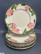 Franciscan Desert Rose Plates and Bowls - 10.5" of dinner plate - some chipping - approx 25pcs