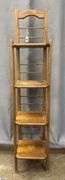 Wooden Chair Style Shelf 12x57" Tall