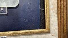 Framed "Sitting Woman" Glass and Lights 16x21"