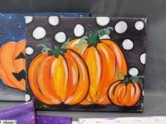 12 Paintings on Canvas Halloween and Witch Themes, Larger 2 16x20"