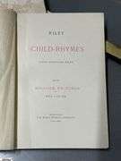 Antique Book Volumes - Riley Child Rhymes, Shakspeare, Immortality of the Soul - Earliest date 1905 - w/ Brass Book Stand