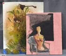 2 Paintings Signed By The Artists, Largest Canvas Board 24x30"