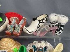 Shoe Collectibles, Mini Hat Displays, Brass Four Leaf Clover, Coasters