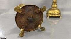 Gothic Revival Style Brass Pricket Candle Sticks 16"