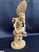 Carved By African Habitat Artist Jibu, Ngalibu Figure 12.5"
