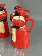 Vintage Aunt Jemima Spice Set, Nutmeg, Paprika, Cinnamon, x2, Uncle Mose Salt and Peppers, Pitchers, All Have Some Wear, 5.5" Tallest