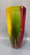 Art Glass Vase 8"x15.25" Tall