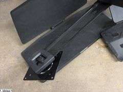 Pair of Table Mount Monitor Keyboard Stands