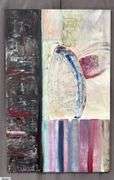 Alummoa Zumigo Abstract #39, Mixed Media and Oil Painting On Canvas 35x56"