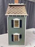 Doll House, with Furniture and Accessories, Other Minis, Some Wear, House 26"x28"