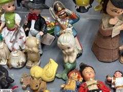 Figurines, Mini Clocks, Animals, Whistling Birds, Owl, Tourist Dolls, Bears