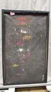 Alummoa Zumigo Abstract #41, Mixed Media and Oil Painting on Canvas, Measures 35x56"