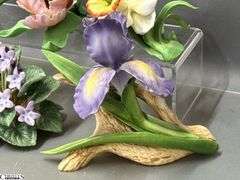6 Porcelain Flowers - Lenox and Andrea by Sadek - 7.5" of largest