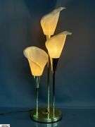 Brass Mid Century Cala Lilly Table Lamp (Shades are Composite) 26" Tall