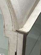 Arched Top Single Door With Glass Shelves Display 19.5"x14"x32"