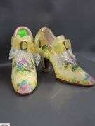 Garden Decor, Angels Faux Flowers, Hat Wall Pocket, Ceramic Booties Tallest Fairy Figure 11"