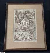 Pencil Signed and Numbered Lithograph 91/150 "Our Lady of ..." Signed, See Photos 17.5x21"