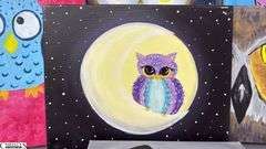 12pcs Painting Party Canvases, Owls, Animals Largest 16x20"