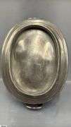 James Dixon and Sons Pewter Oval Tureen, Has Marking 11x8.5"