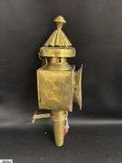 2pcs Edgartown Brass Lantern, and Carriage Lamp Tallest 14"