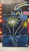 10 Painting Party Canvases, Love, Water, Fair at Sunset, Largest 16x20"