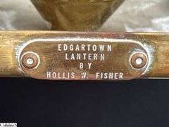 2pcs Edgartown Brass Lantern, and Carriage Lamp Tallest 14"