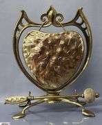 Hammered Brass Dinner Gong 9x12" With Striker