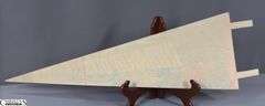 Indianapolis Motor Speedway Autographed Pennant.  Autographs include Lloyd Ruby, Bobby Unser, Tom Carnegie, Lynn St. James, Tom Sneva and Others