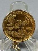 1/2 oz $25 Gold American Eagle Coin in 14K Bezel.