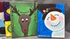 20pcs Painting Party Canvases Winter, Snowmen, Christmas Scenes 11x14"