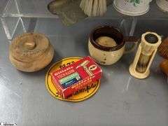 Shave Brushes, Mirrored Stands, Mustache Cups, Some Wear