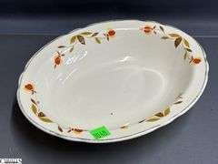 3 Hall's Jewel Tea Bowls and Small Platter - 11" of platter