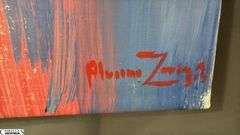 Alummoa Zumigo Equine #3, Mixed Media and Oil Painting On Canvas 35x56"